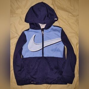 Nike Kids Hoodie in Navy and Light Blue